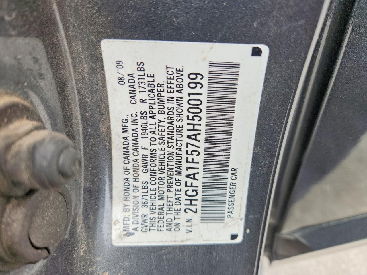 2010 HONDA CIVIC