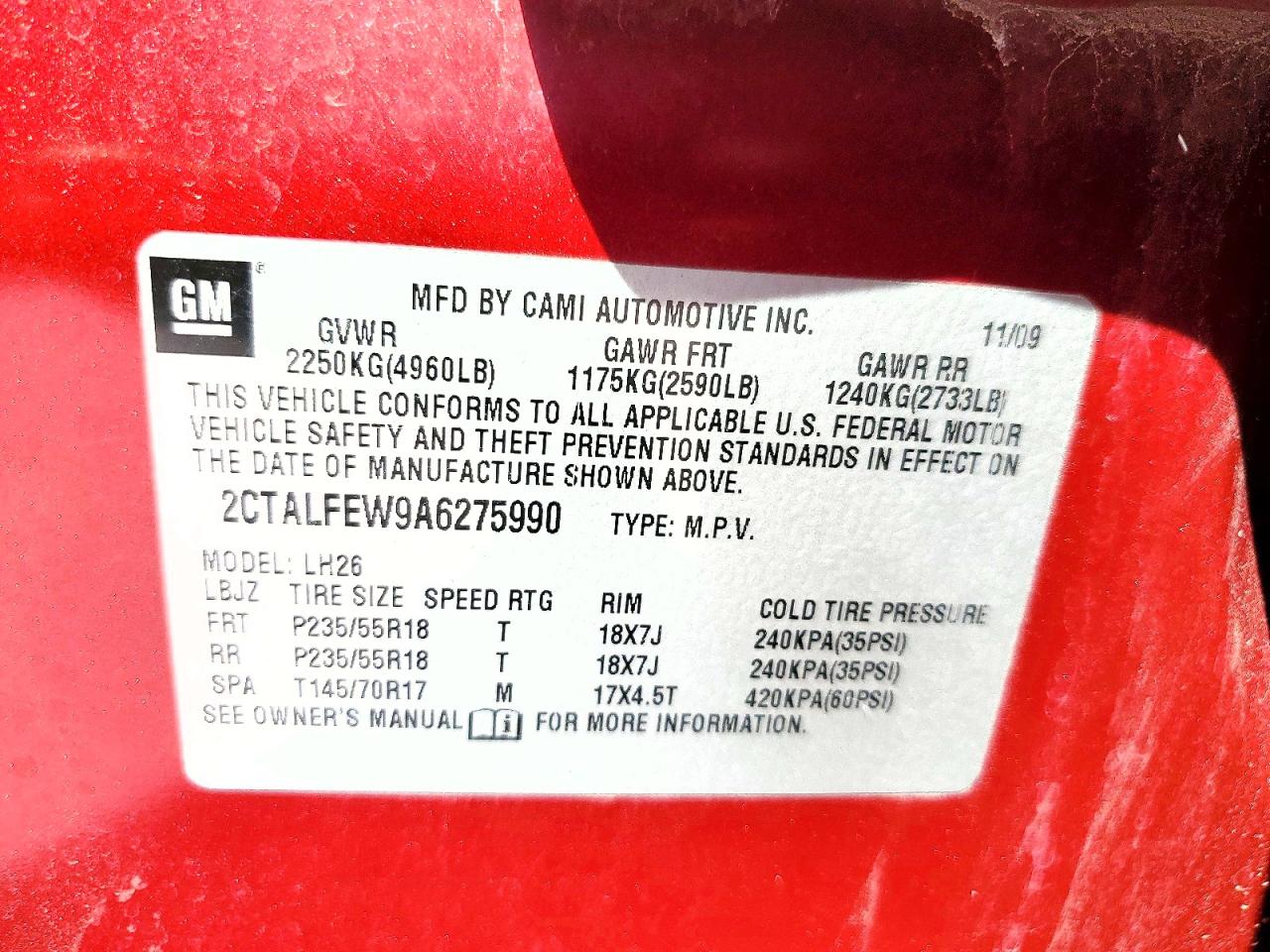 2010 GMC TERRAIN