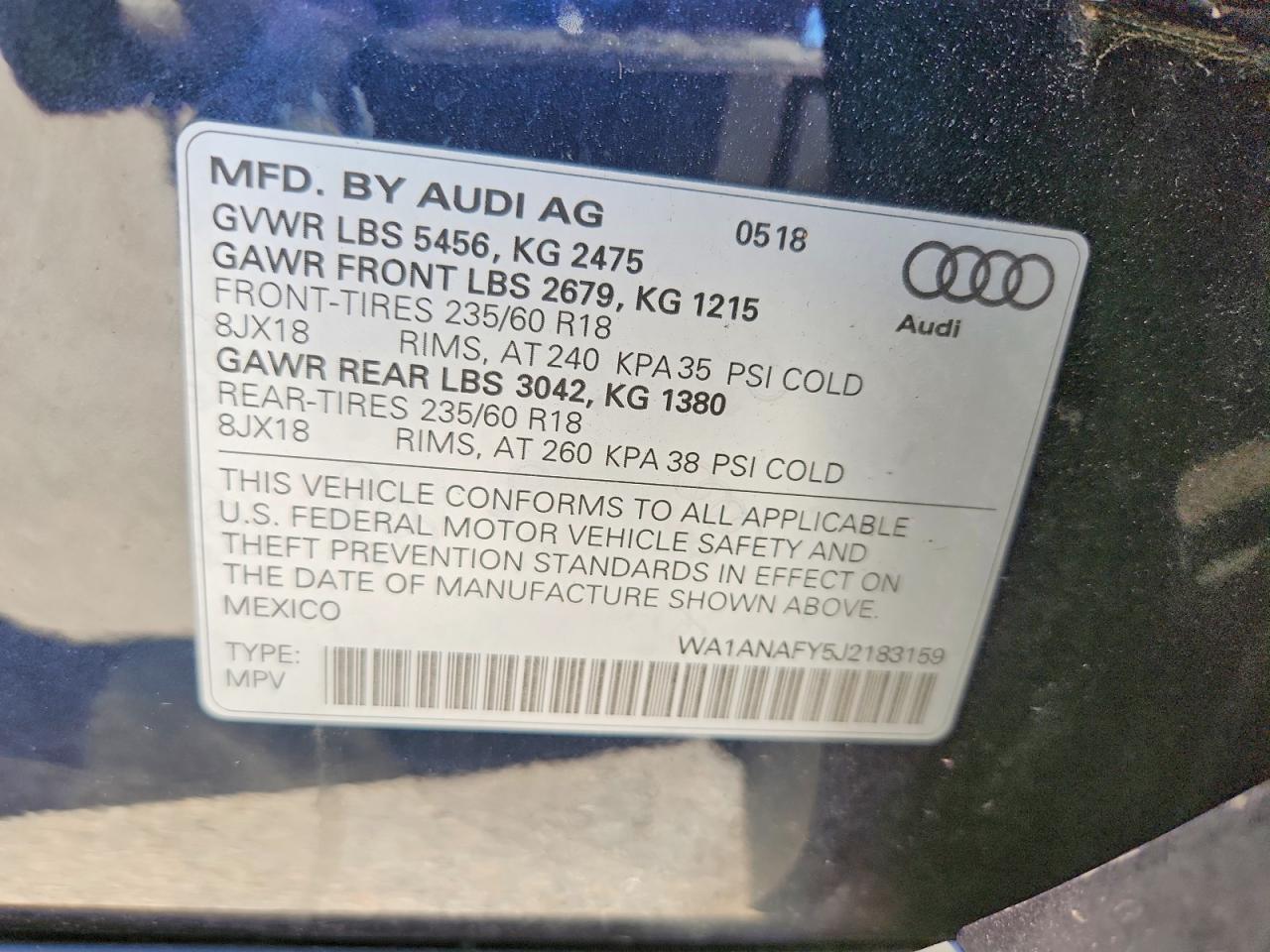 2018 AUDI Q5