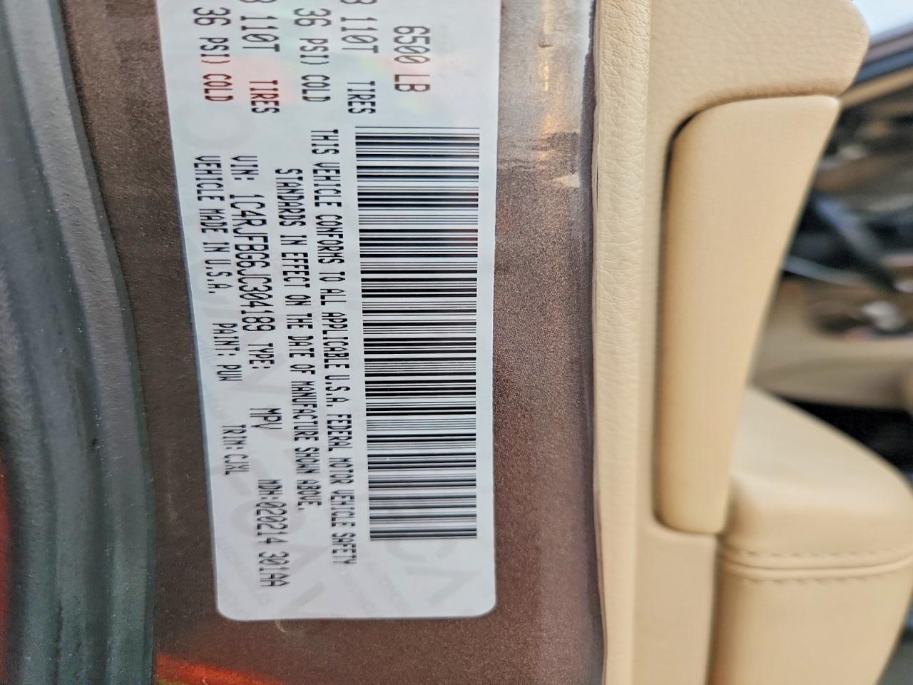 2018 JEEP GRAND CHER