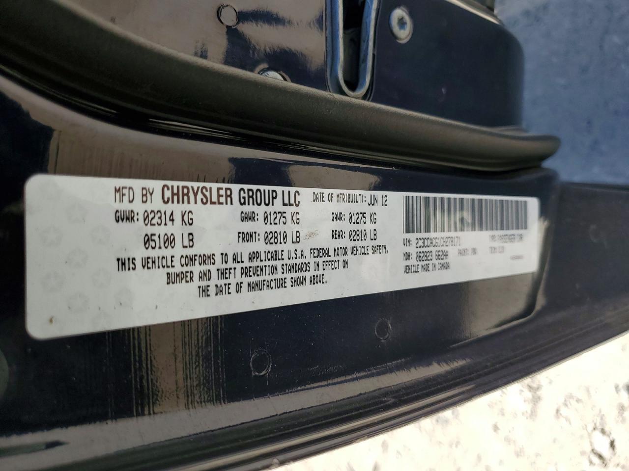 2012 CHRYSLER 300