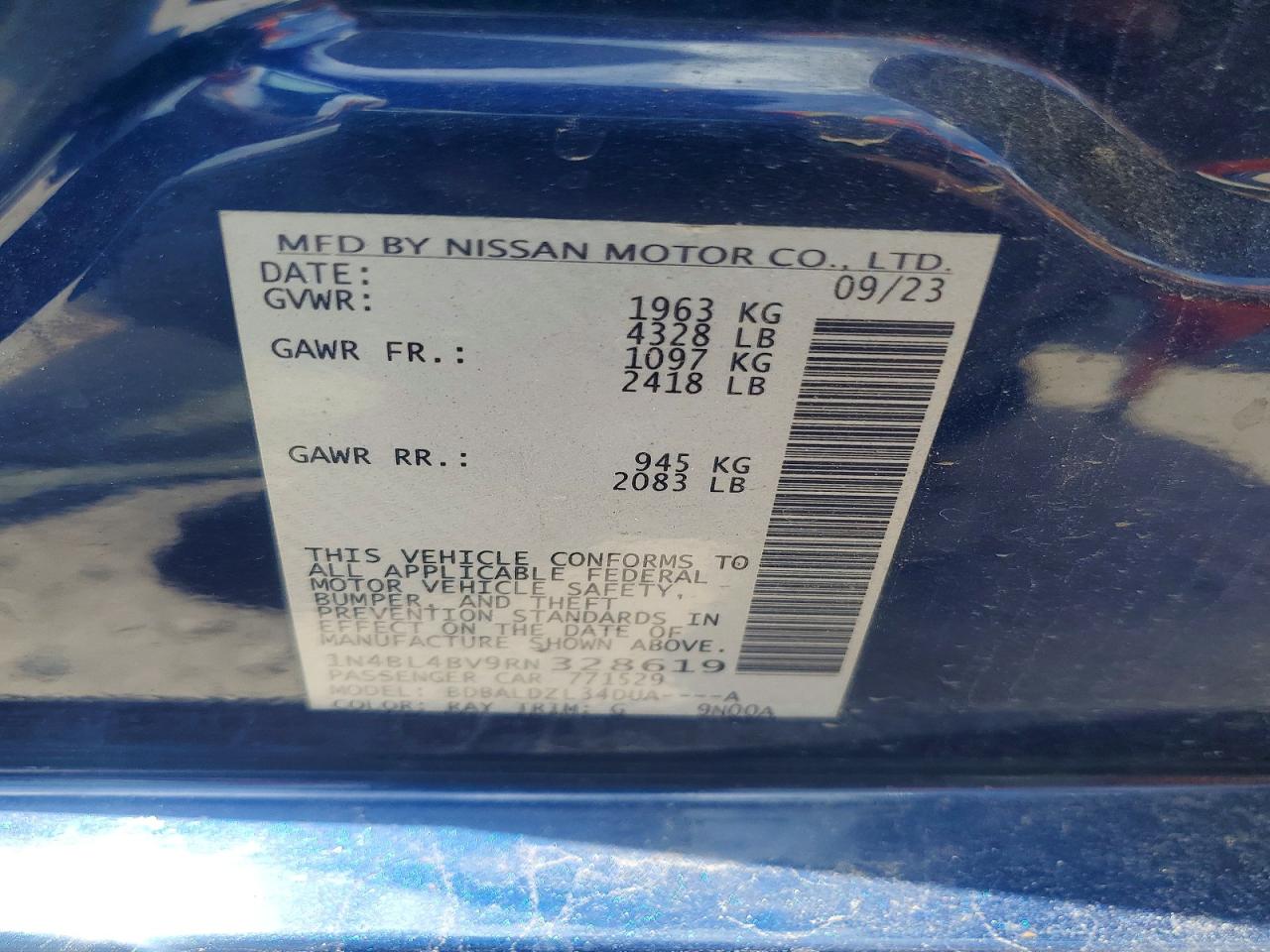 2024 NISSAN ALTIMA
