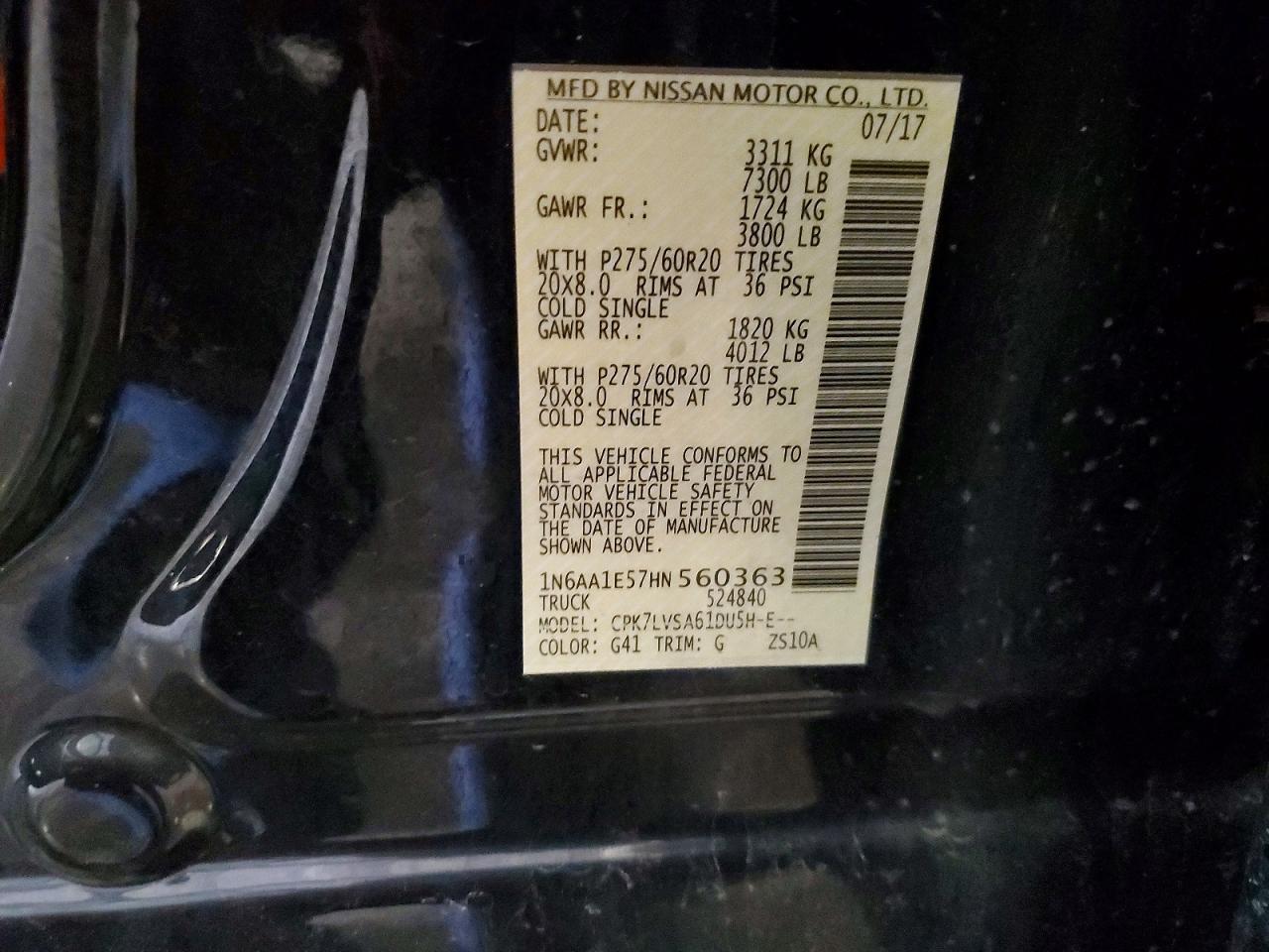 2017 NISSAN TITAN