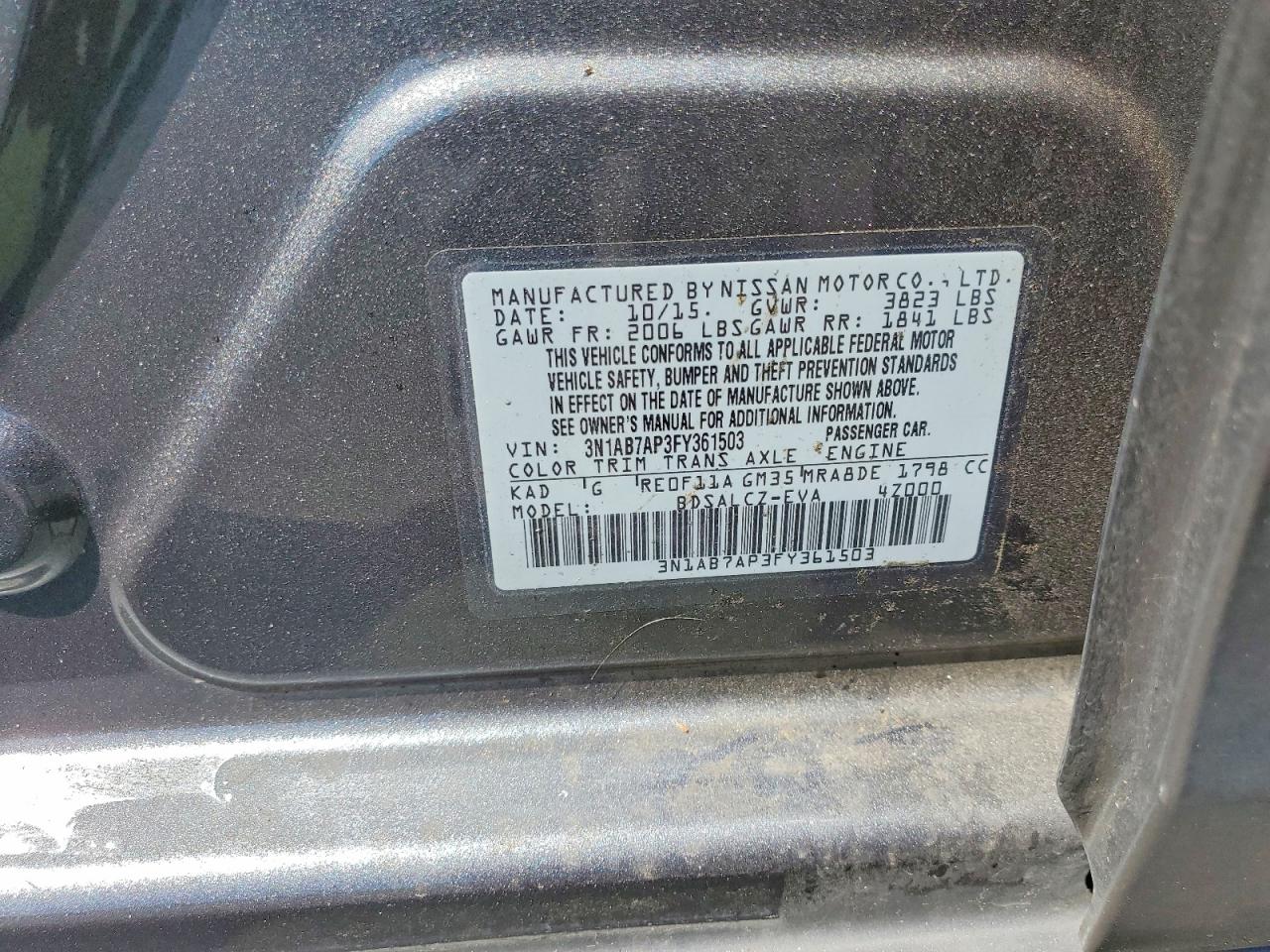 2015 NISS SENTRA
