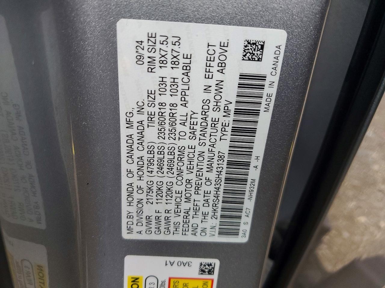 2025 HONDA CRV