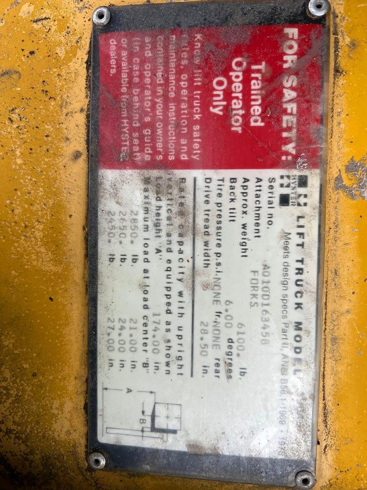 1981 HYSTER 30