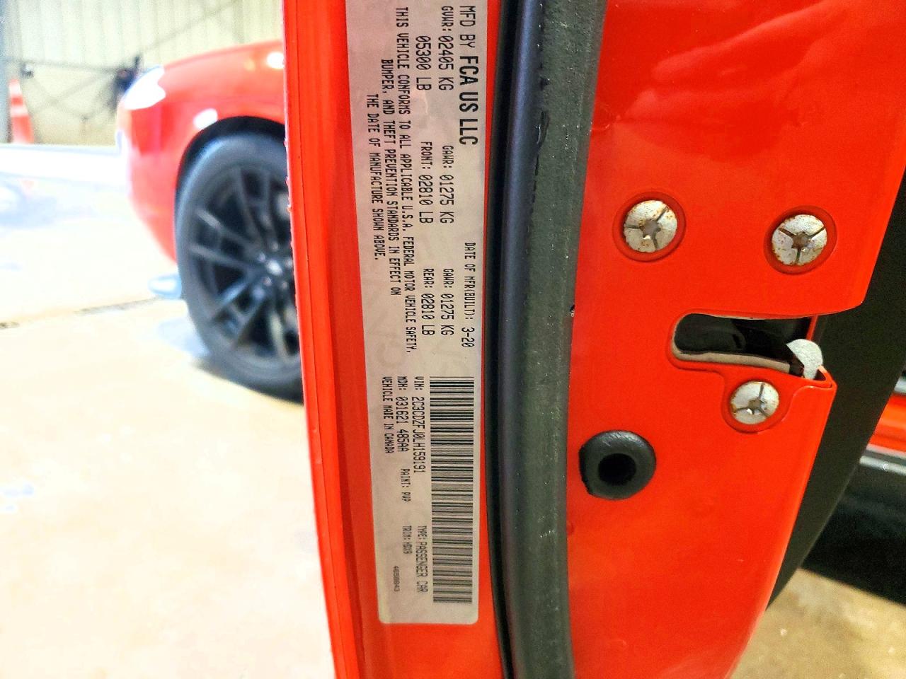 2020 DODGE CHALLENGER