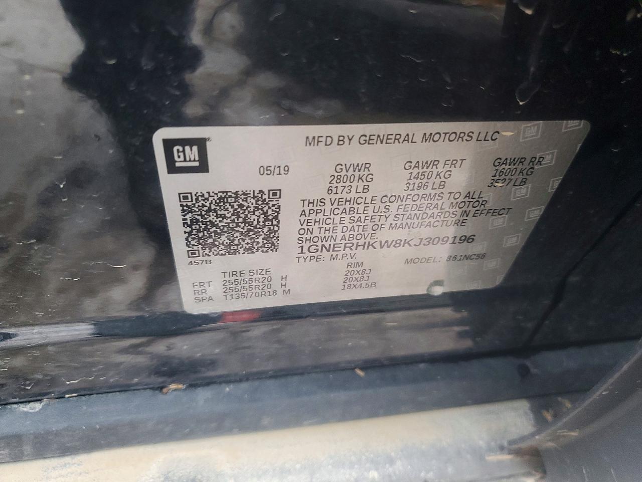 2019 CHEVROLET TRAVERSE