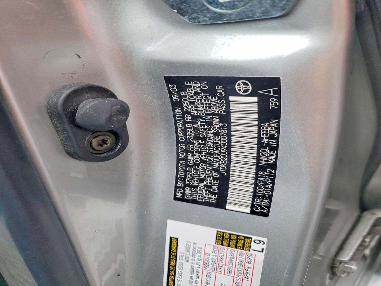 2004 TOYOTA PRIUS