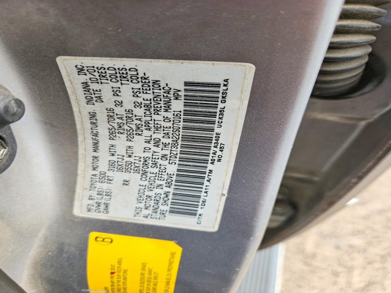 2002 TOYOTA SEQUOIA