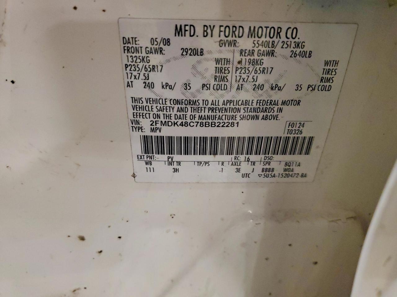 2008 FORD EDGE