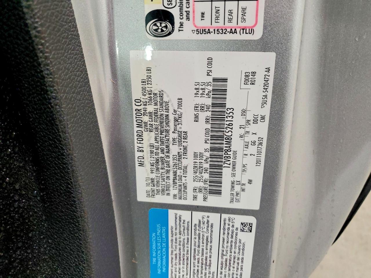 2012 FORD ALL Models