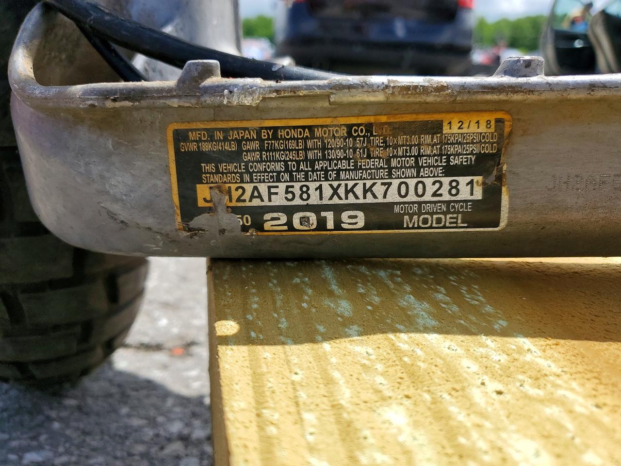 2019 HOND ALL OTHER