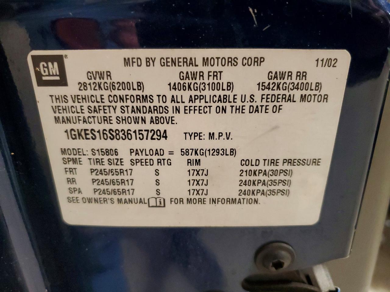 2003 GMC ENVOY