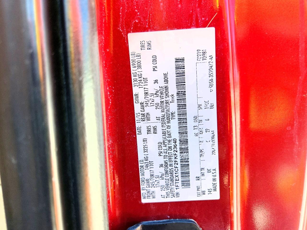 2015 FORD F150