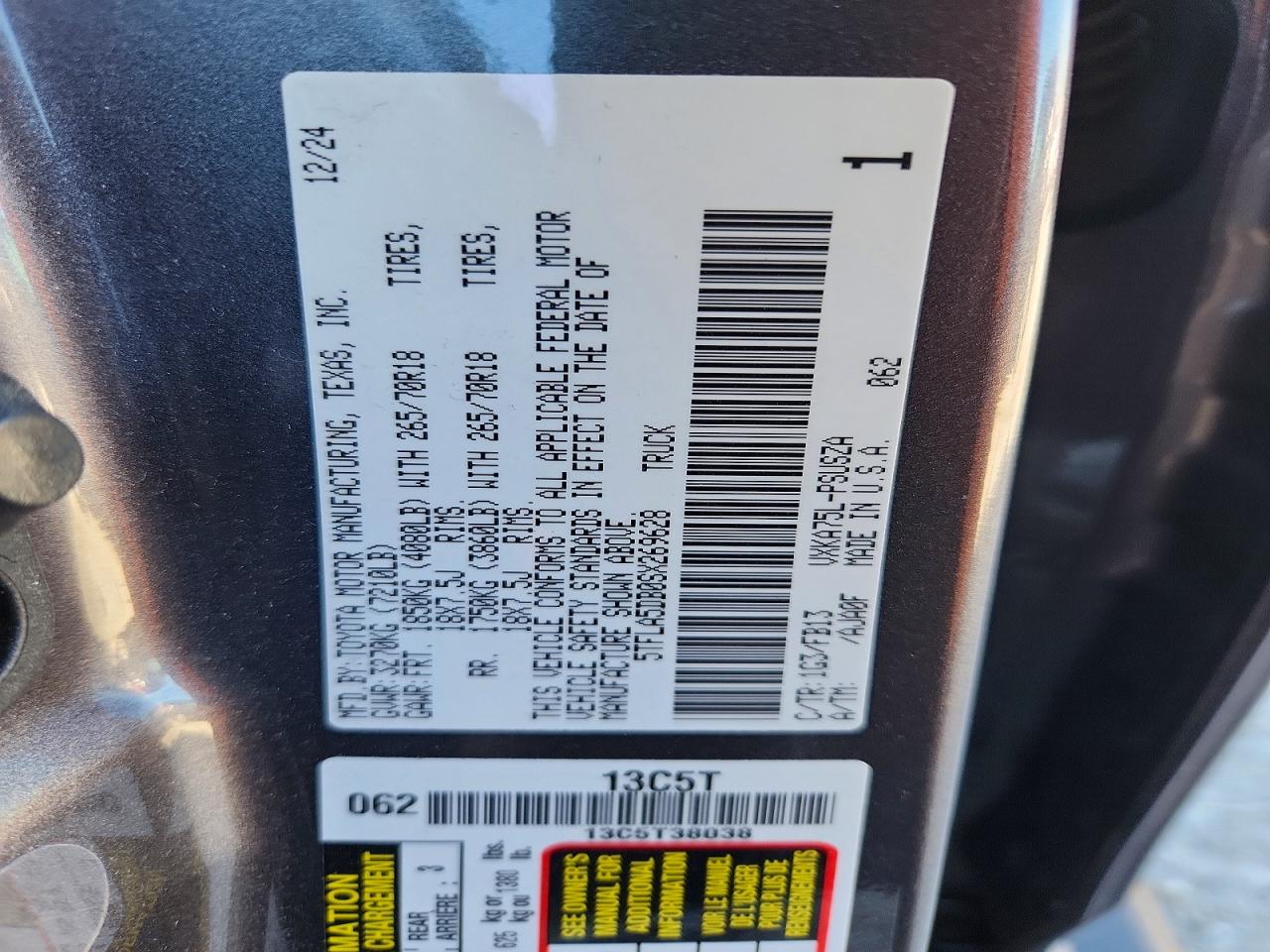 2025 TOYOTA TUNDRA