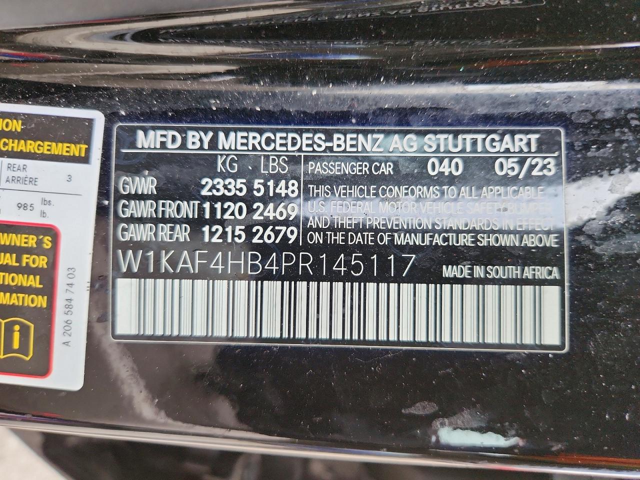 2023 MERCEDES-BENZ C-CLASS