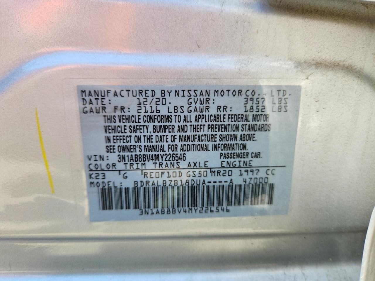 2021 NISSAN SENTRA
