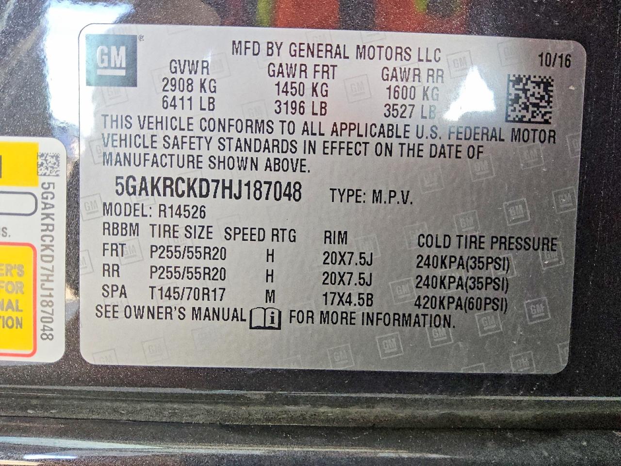 2017 BUICK ENCLAVE