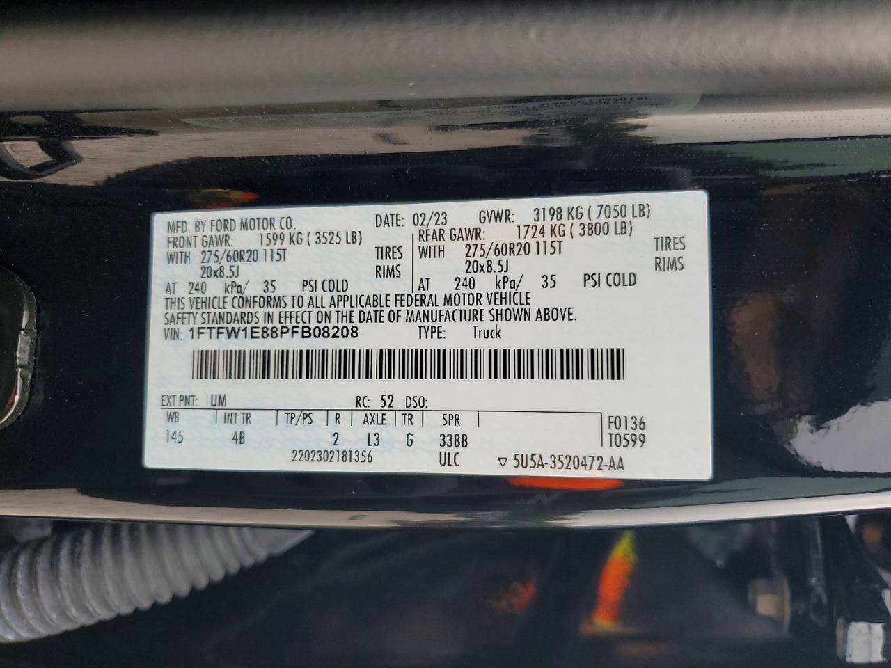 2023 FORD F150