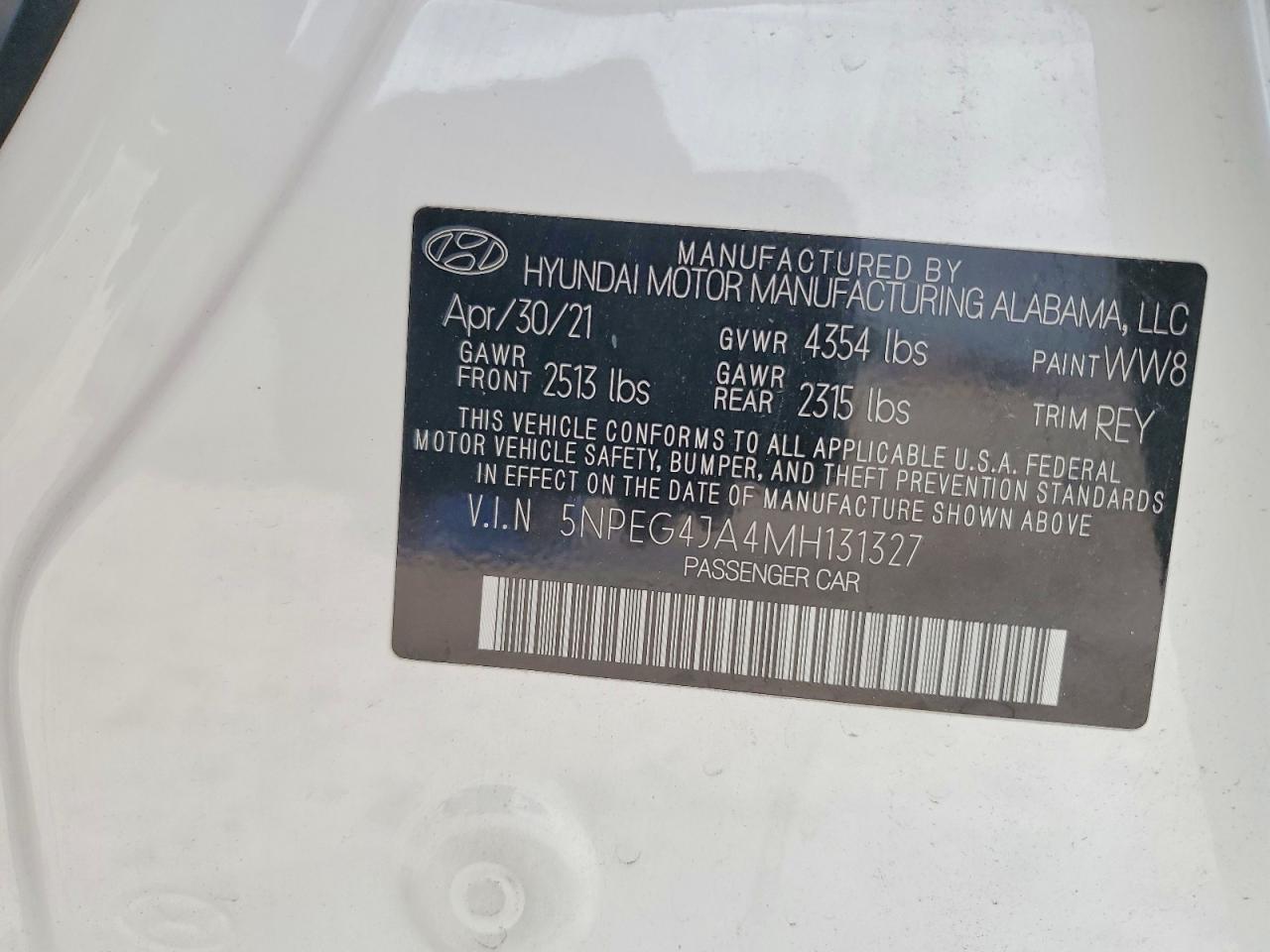 2021 HYUNDAI SONATA