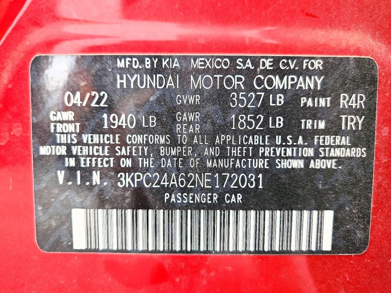 2022 HYUNDAI ACCENT