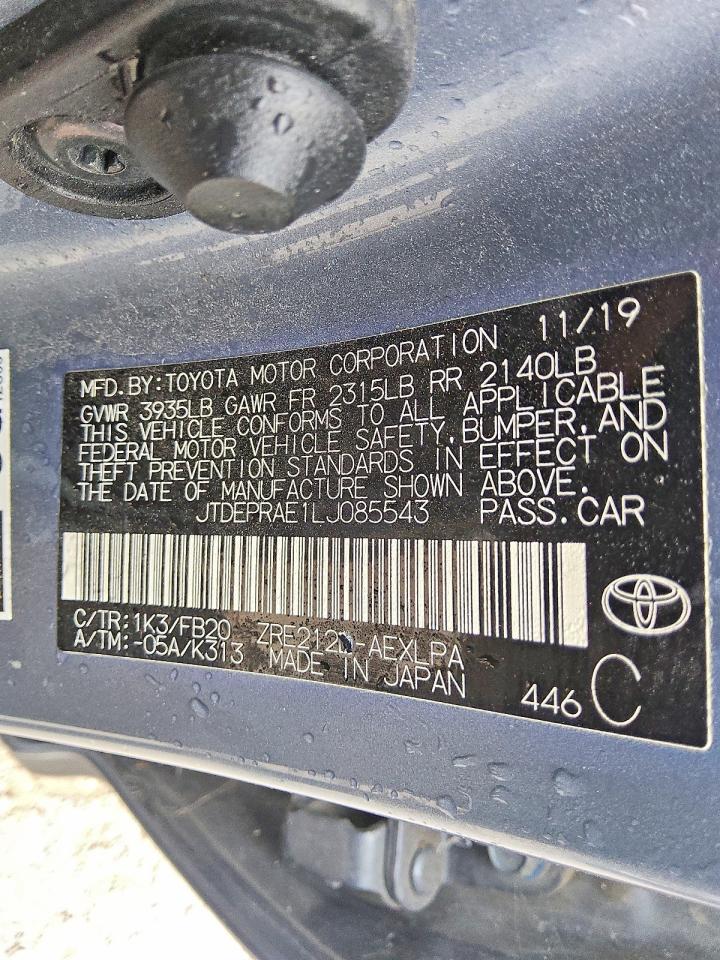 2020 TOYOTA COROLLA