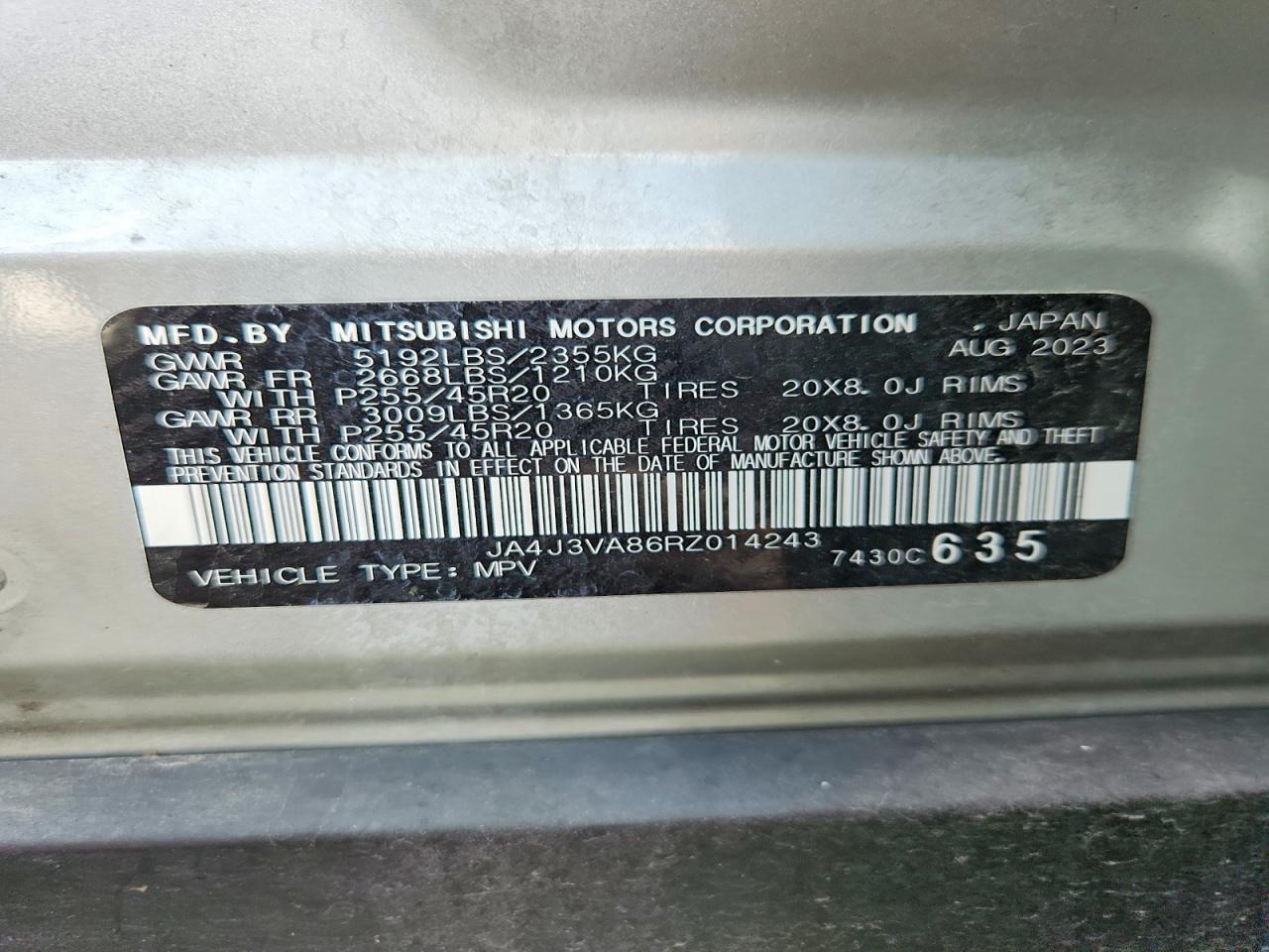 2024 MITSUBISHI OUTLANDER