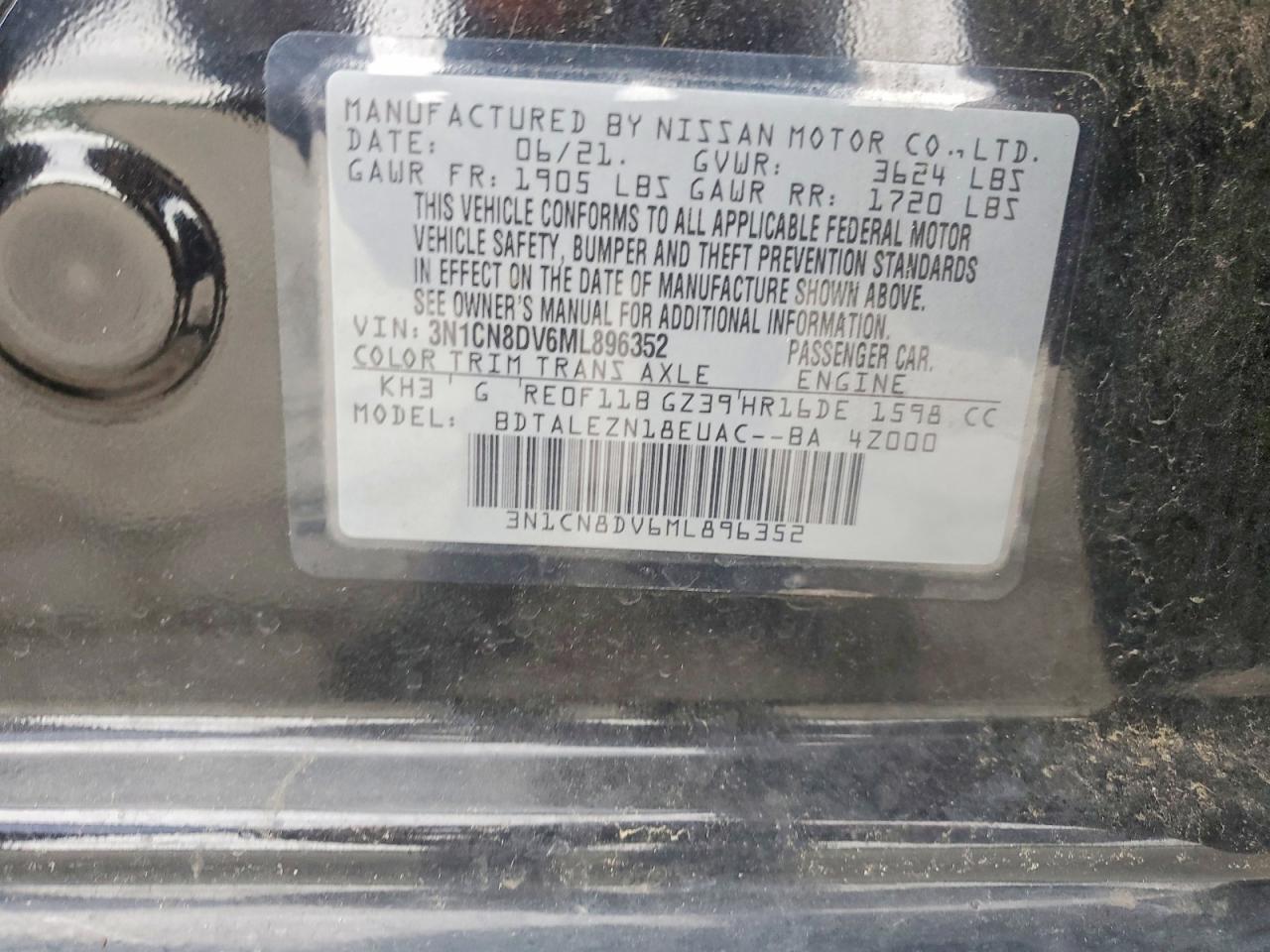 2021 NISSAN VERSA