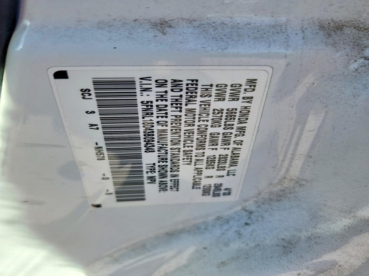 2003 HONDA ODYSSEY