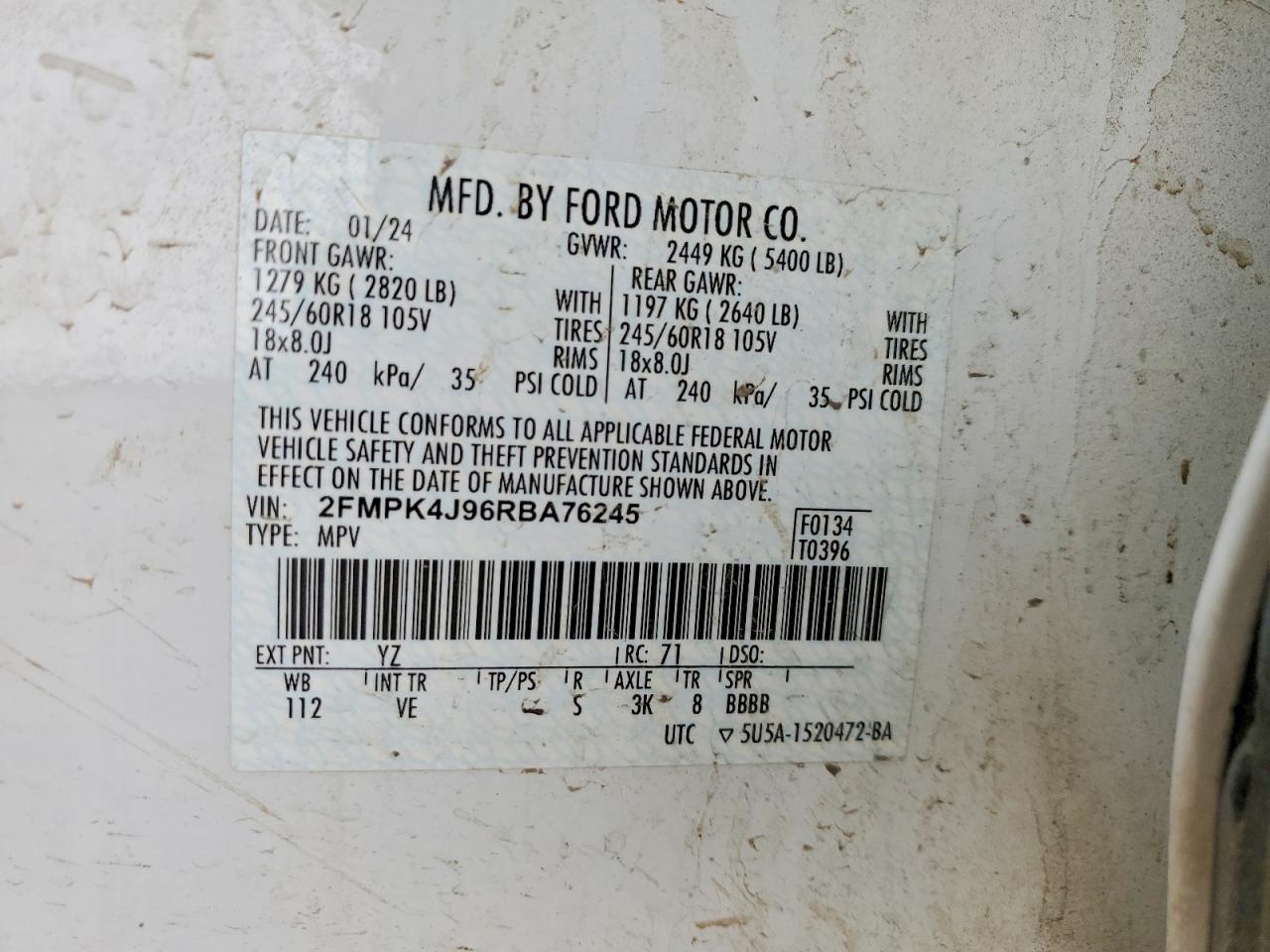 2024 FORD EDGE