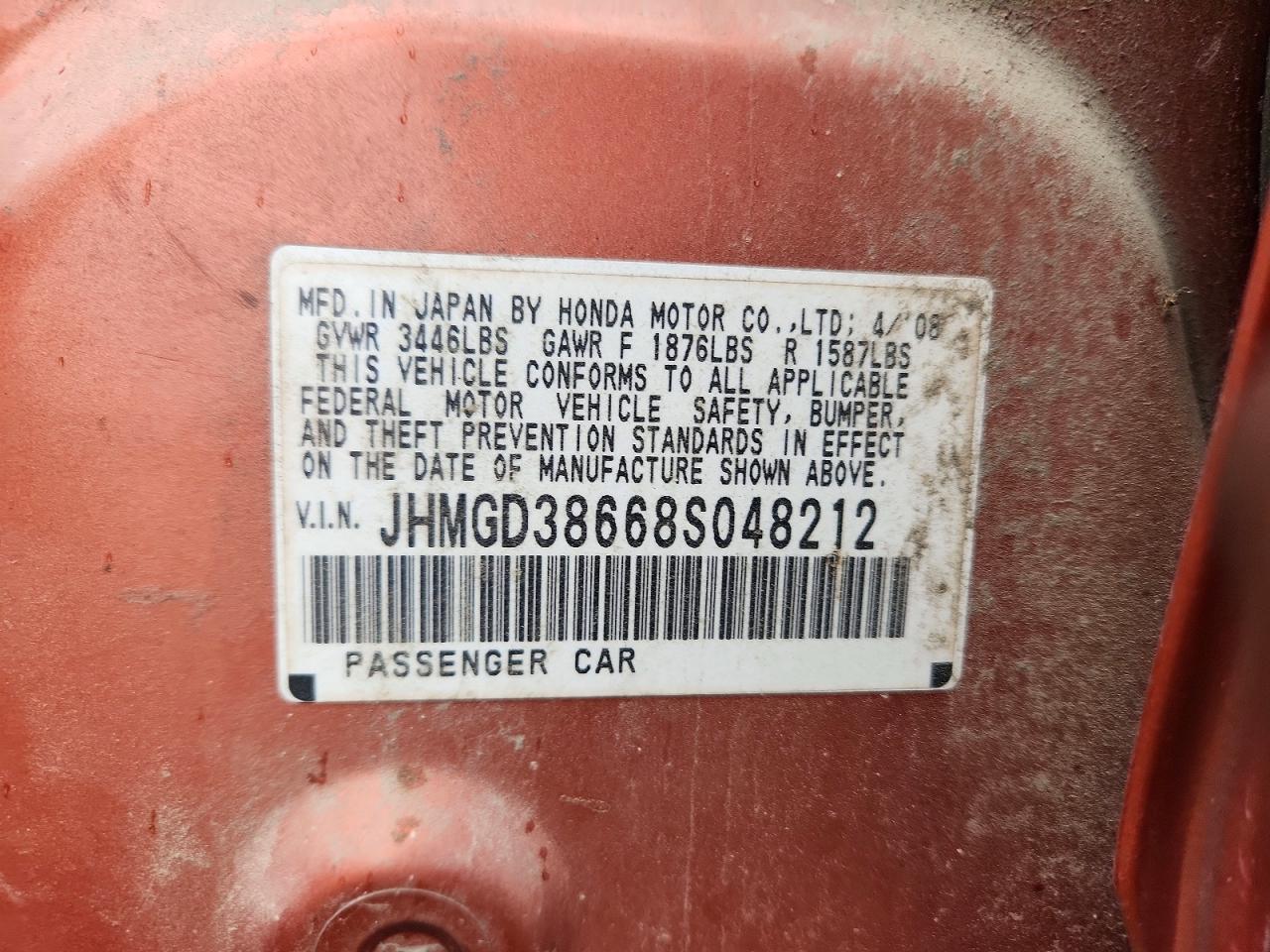 2008 HONDA FIT