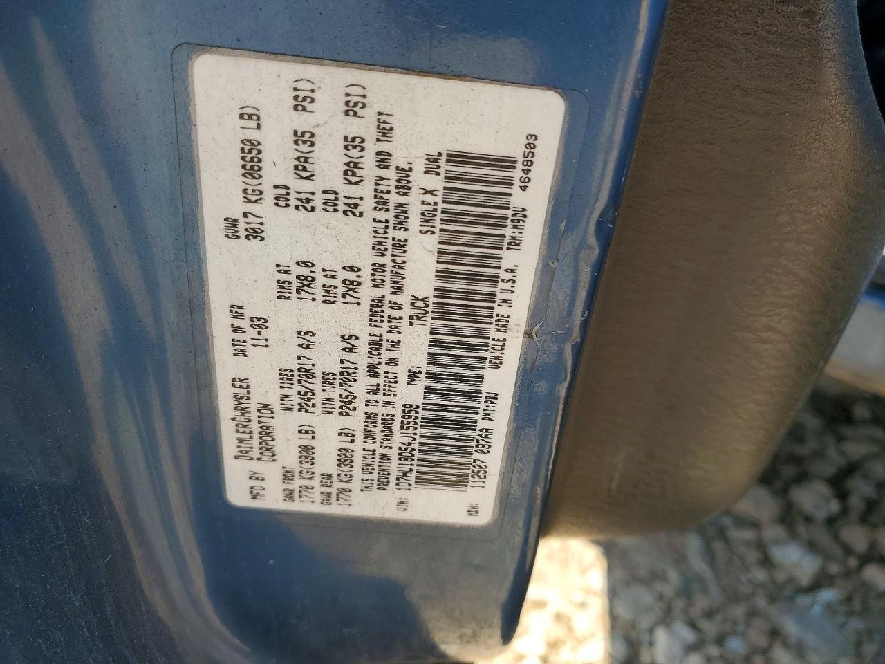 2004 DODGE RAM 1500