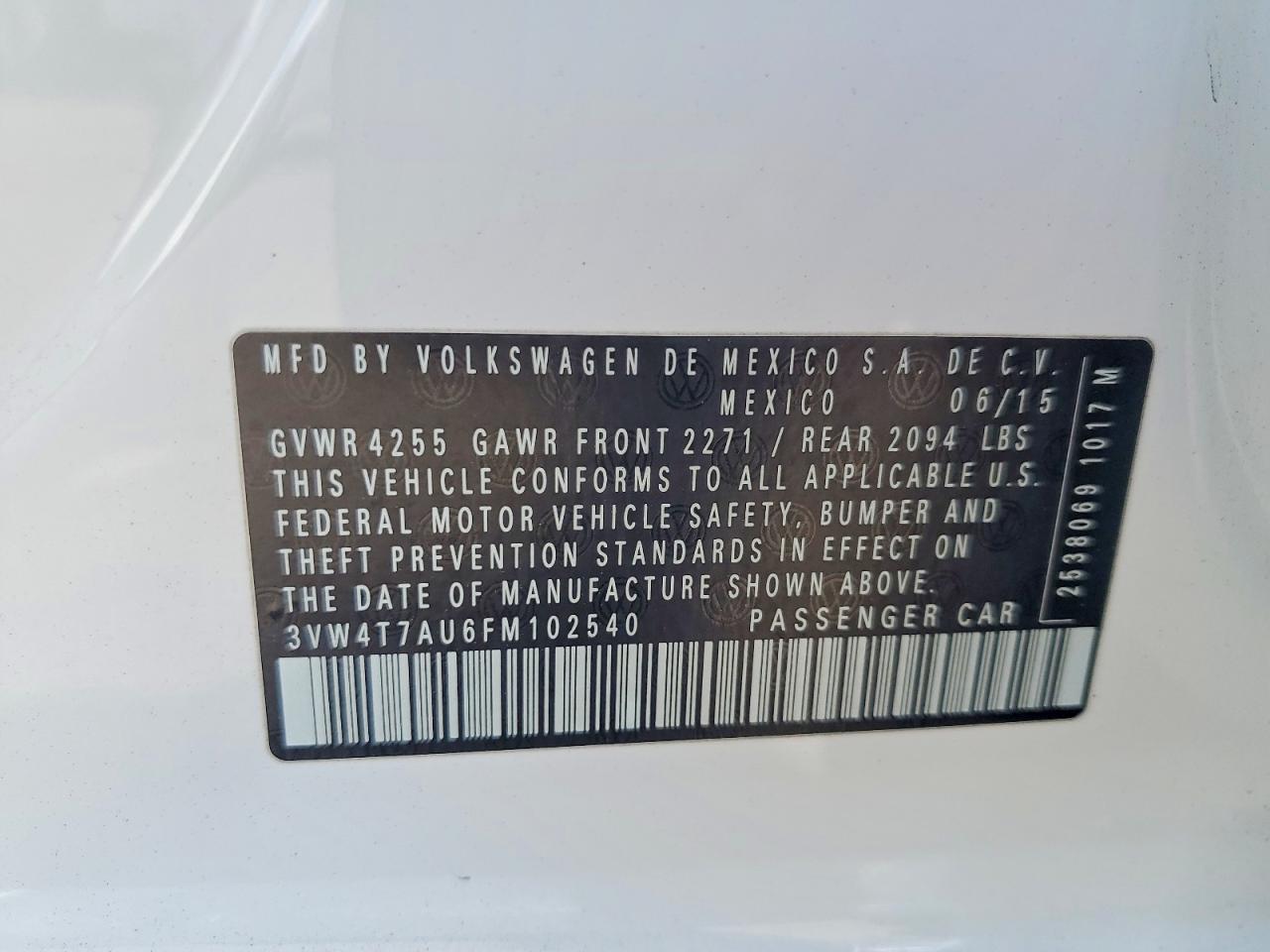2015 VOLKSWAGEN GTI