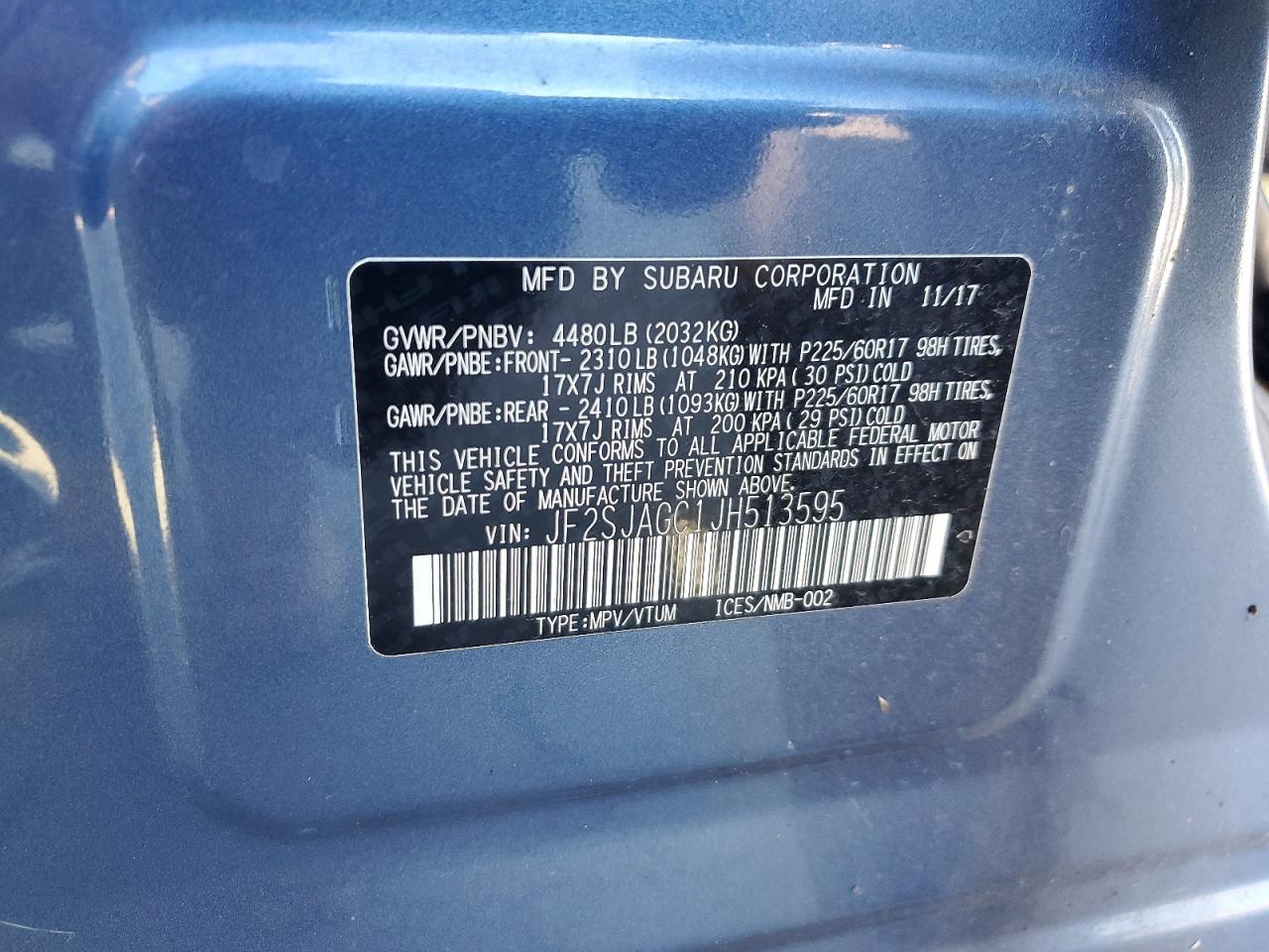 2018 SUBARU FORESTER