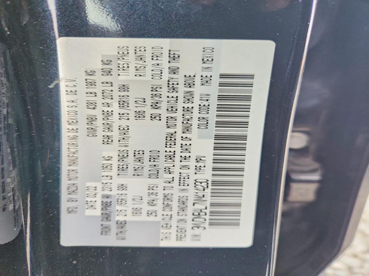 2022 MAZDA CX30