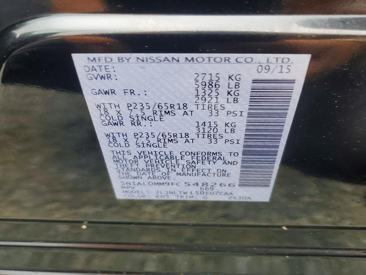 2015 INFINITI QX60