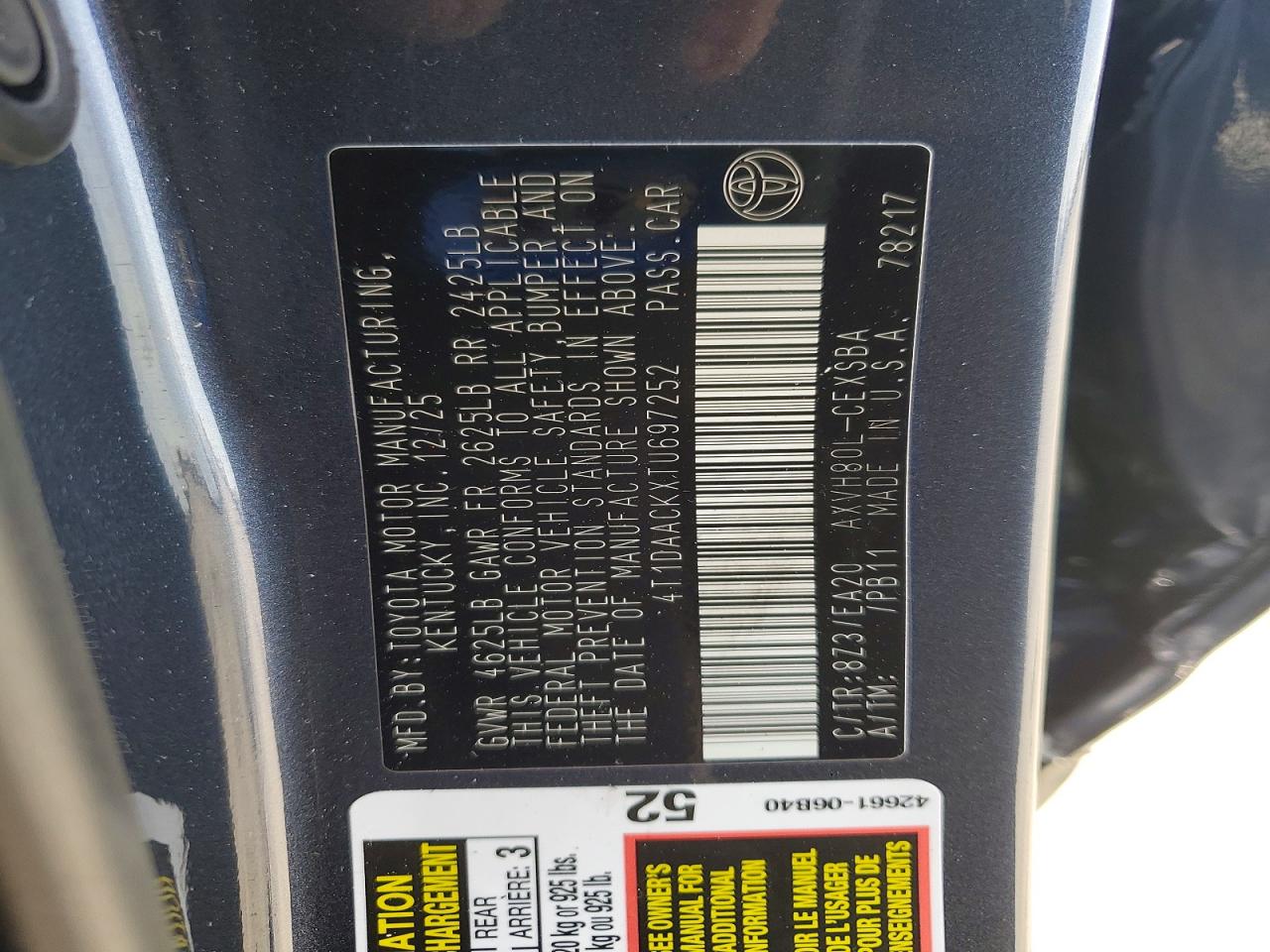 2026 TOYOTA CAMRY