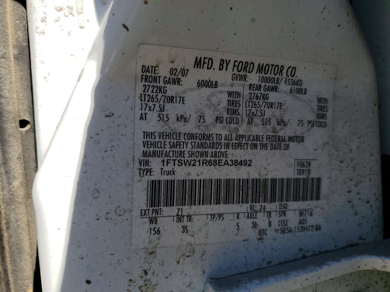 2008 FORD F250