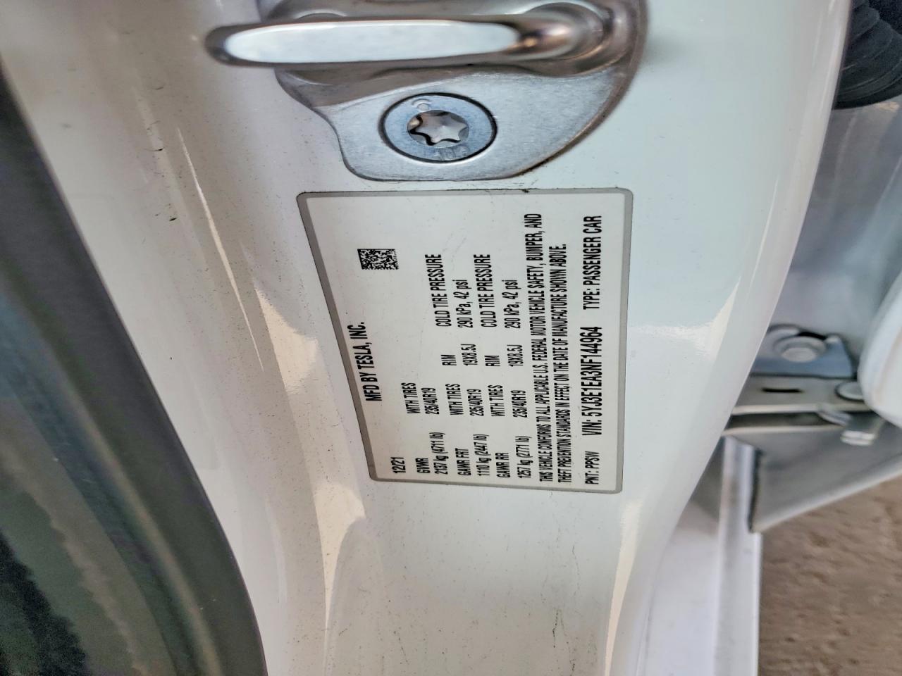 2022 TESLA MODEL 3