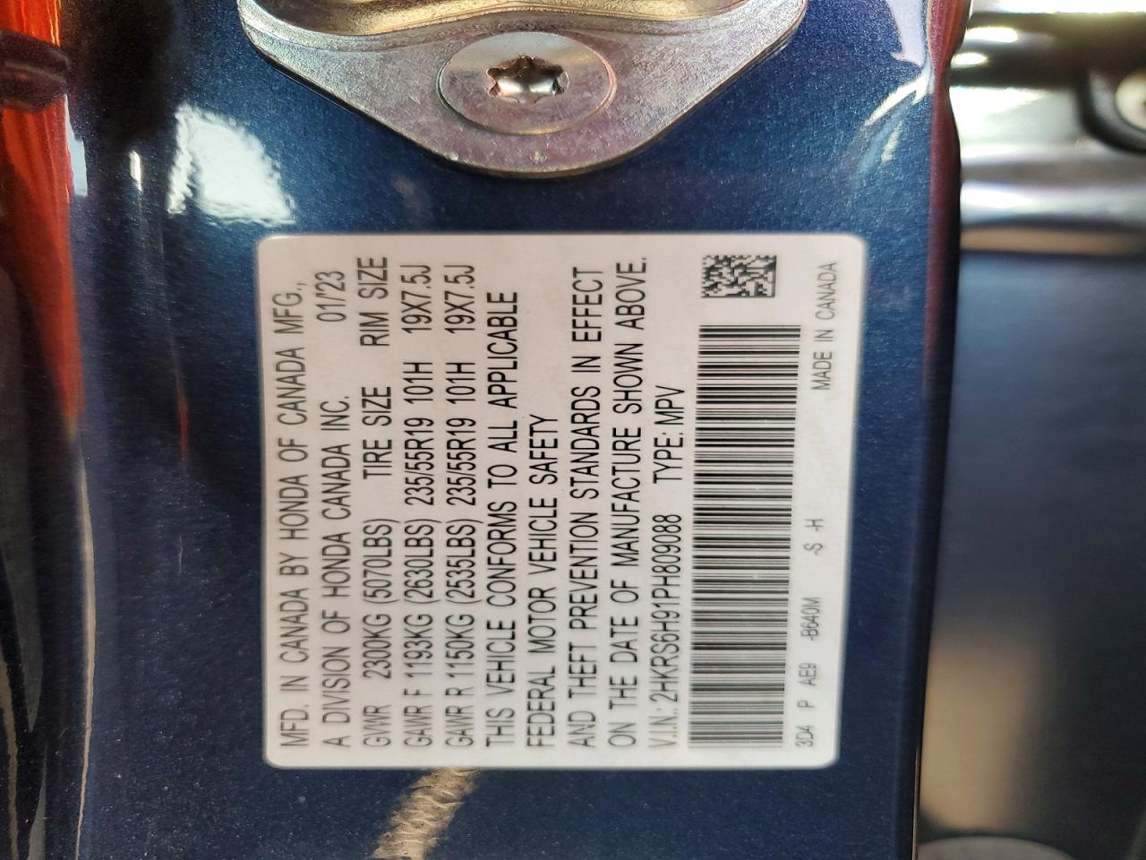 2023 HONDA CRV