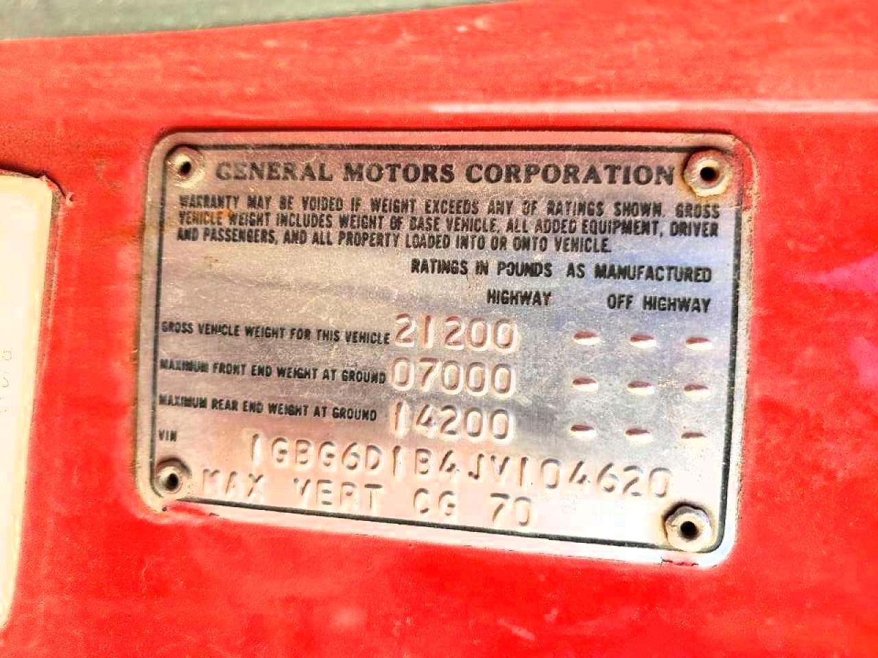 1988 CHEVROLET C/K6500