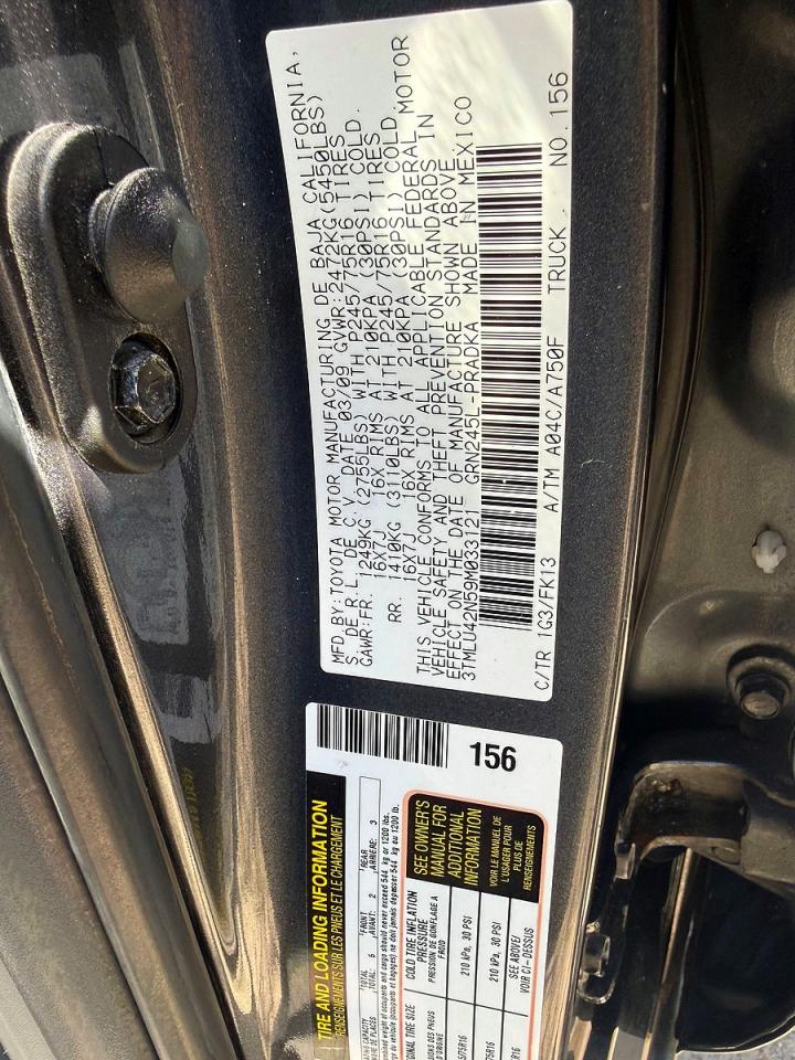 2009 TOYOTA TACOMA