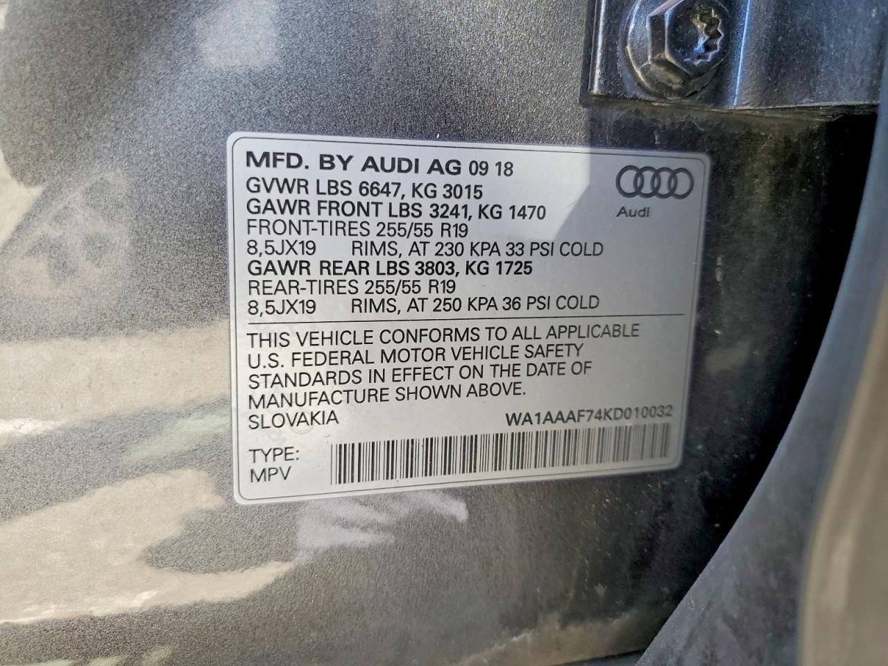 2019 AUDI Q7