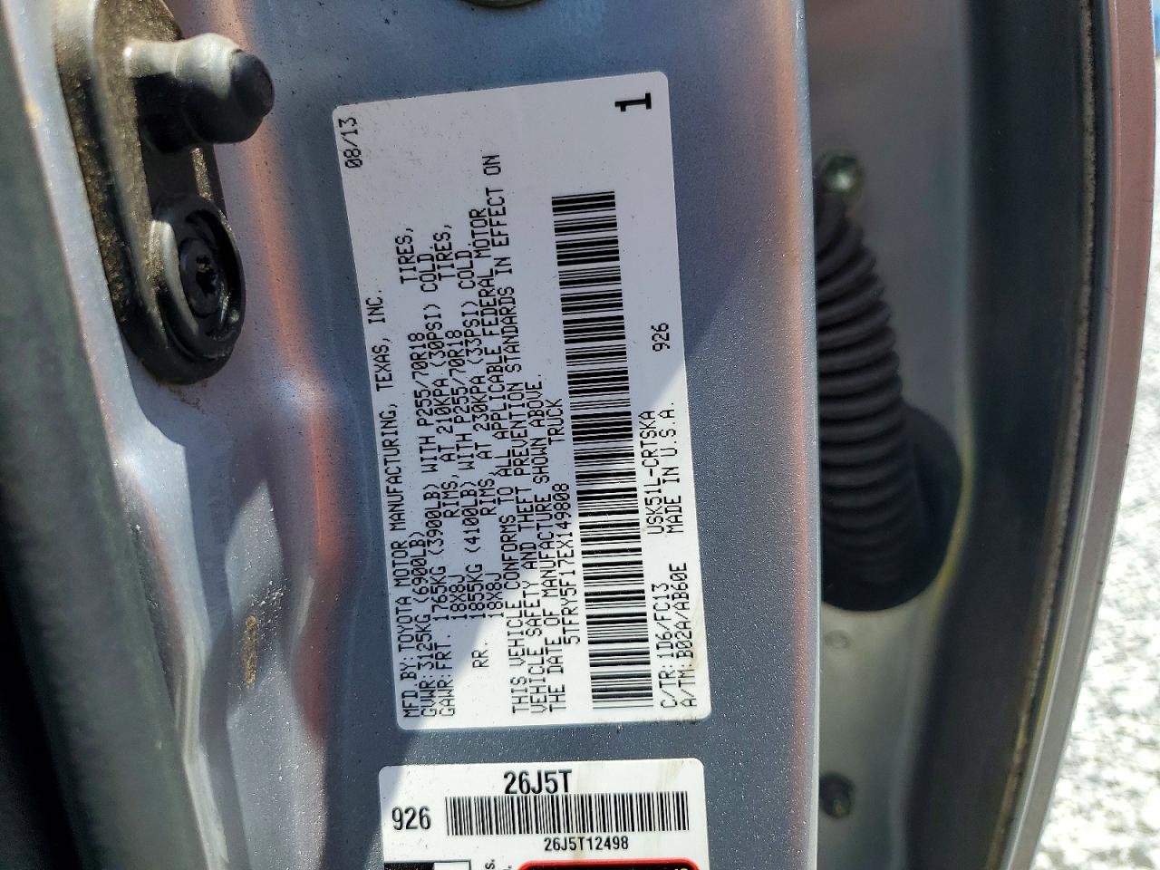 2014 TOYOTA TUNDRA