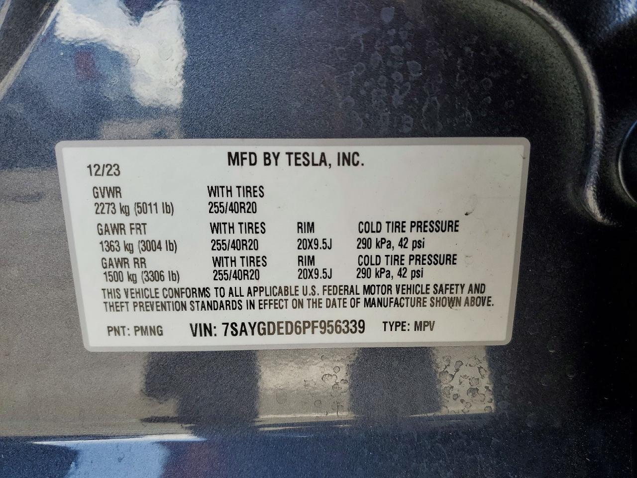2023 TESLA MODEL Y