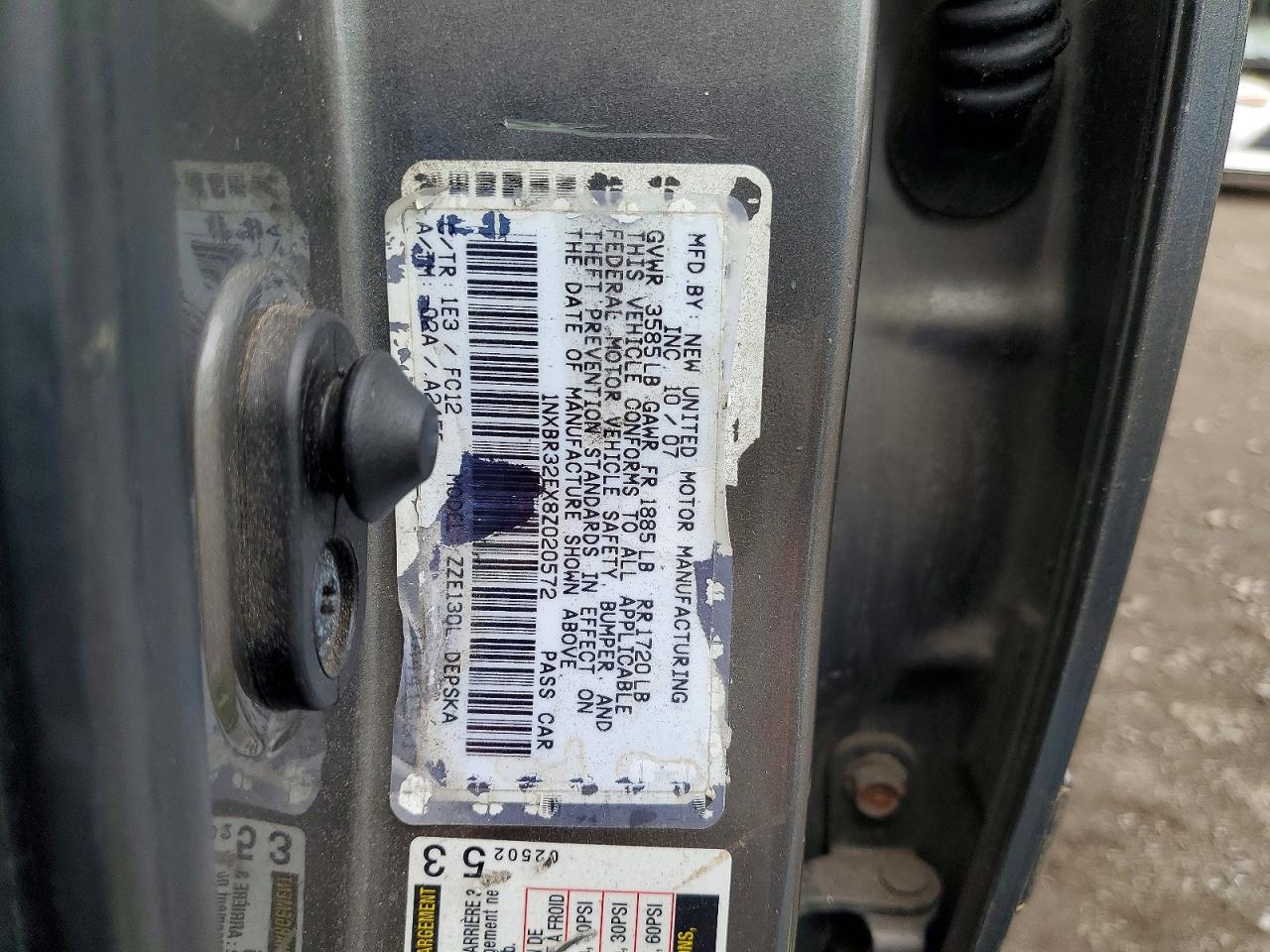 2008 TOYOTA COROLLA