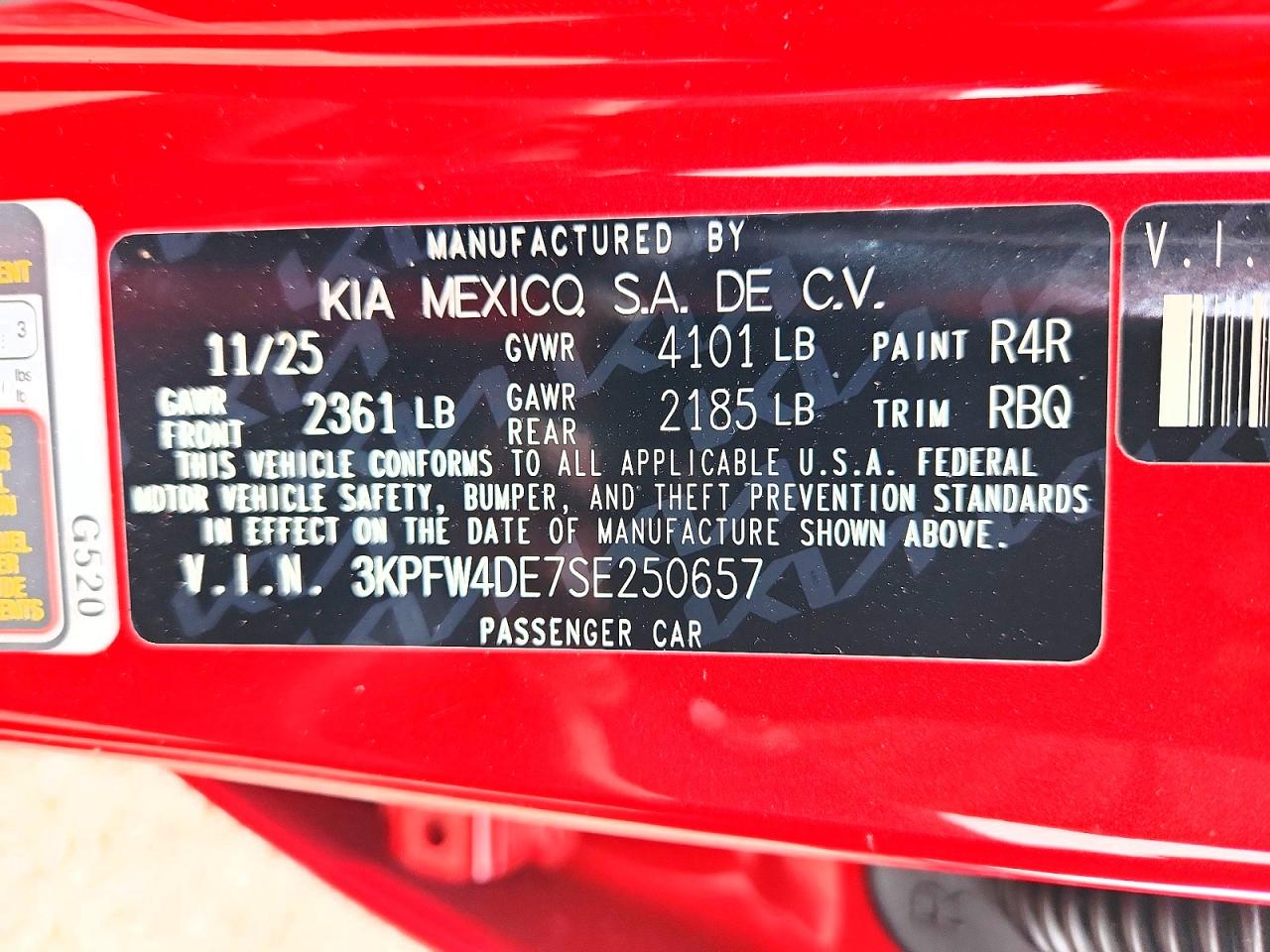 2025 KIA ALL OTHER