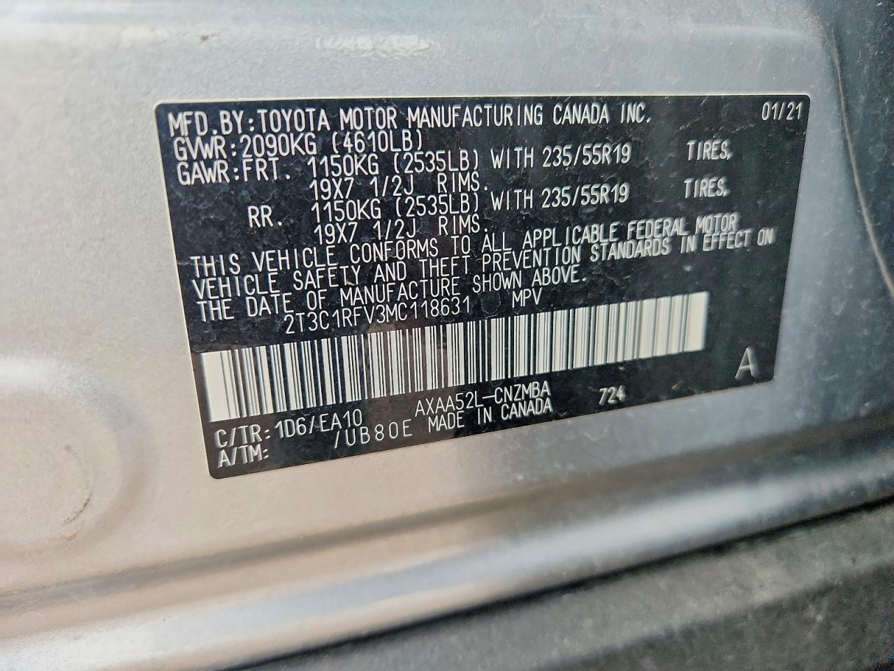 2021 TOYOTA RAV4