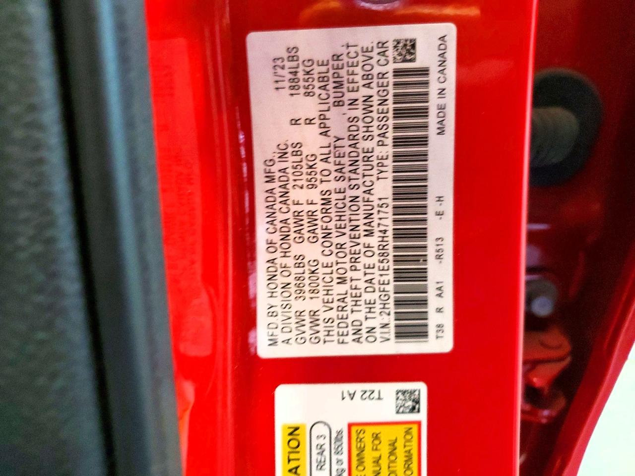 2024 HONDA CIVIC